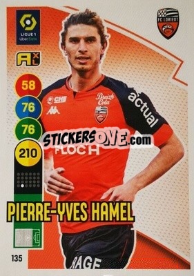 Sticker Pierre-Yves Hamel - FOOT 2021-2022. Adrenalyn XL - Panini