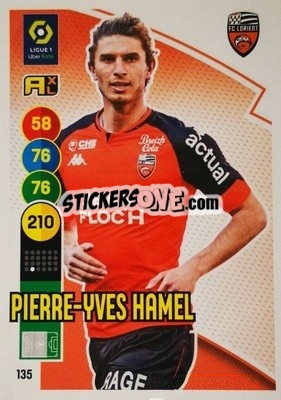 Sticker Pierre-Yves Hamel - FOOT 2021-2022. Adrenalyn XL n. 135 - Panini