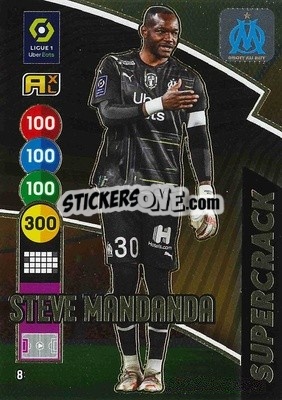 Sticker Steve Mandanda - FOOT 2021-2022. Adrenalyn XL n. 8 - Panini