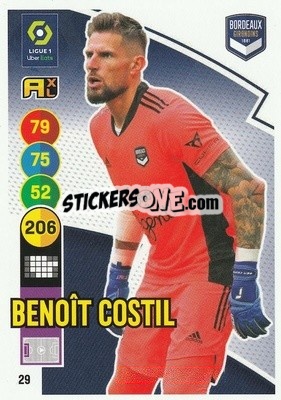 Sticker Benoit Costil - FOOT 2021-2022. Adrenalyn XL n. 29 - Panini