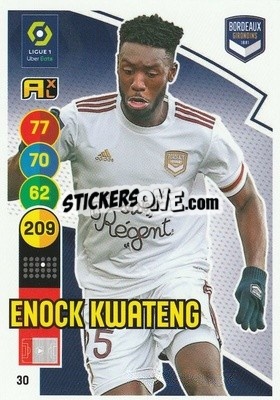 Sticker Enock Kwateng - FOOT 2021-2022. Adrenalyn XL - Panini