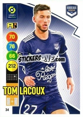 Cromo Tom Lacoux - FOOT 2021-2022. Adrenalyn XL - Panini