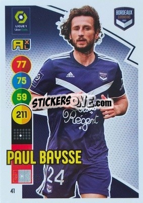 Cromo Paul Baysse - FOOT 2021-2022. Adrenalyn XL - Panini