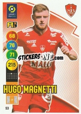 Sticker Hugo Magnetti - FOOT 2021-2022. Adrenalyn XL n. 53 - Panini