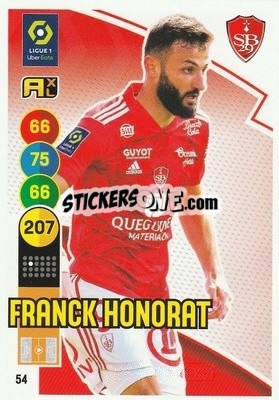 Sticker Franck Honorat - FOOT 2021-2022. Adrenalyn XL n. 54 - Panini