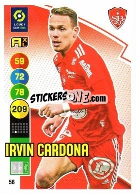 Sticker Irvin Cardona - FOOT 2021-2022. Adrenalyn XL n. 56 - Panini