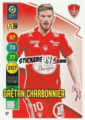 Sticker Gaetan Charbonnier - FOOT 2021-2022. Adrenalyn XL - Panini