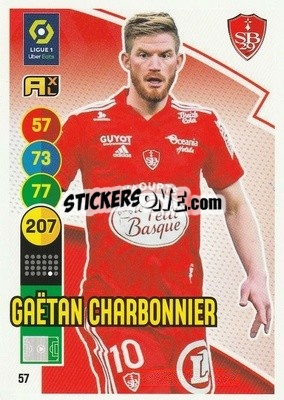 Sticker Gaetan Charbonnier - FOOT 2021-2022. Adrenalyn XL n. 57 - Panini