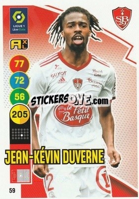 Sticker Jean-Kévin Duverne - FOOT 2021-2022. Adrenalyn XL - Panini