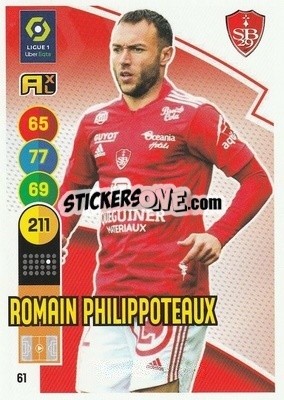 Sticker Romain Philippoteaux - FOOT 2021-2022. Adrenalyn XL - Panini
