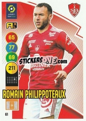 Cromo Romain Philippoteaux - FOOT 2021-2022. Adrenalyn XL - Panini