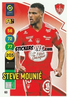 Sticker Steve Mounié - FOOT 2021-2022. Adrenalyn XL - Panini