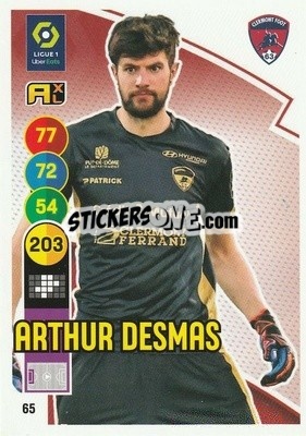 Sticker Arthur Desmas - FOOT 2021-2022. Adrenalyn XL n. 65 - Panini