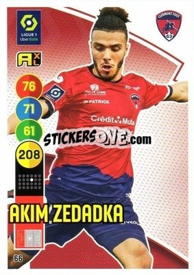 Sticker Akim Zedadka - FOOT 2021-2022. Adrenalyn XL n. 66 - Panini