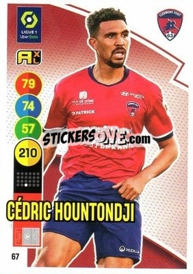 Sticker Cédric Hountondji - FOOT 2021-2022. Adrenalyn XL n. 67 - Panini