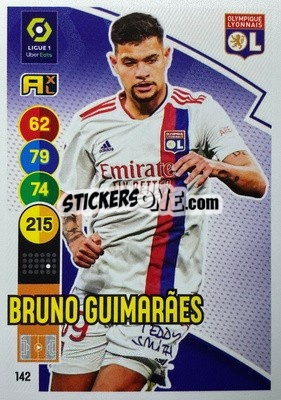 Sticker Bruno Guimaraes - FOOT 2021-2022. Adrenalyn XL - Panini