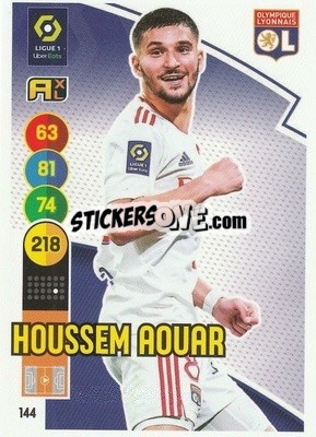 Sticker Houssem Aouar - FOOT 2021-2022. Adrenalyn XL n. 144 - Panini