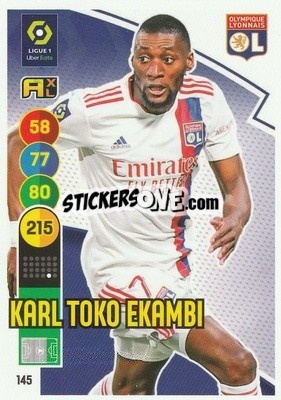 Cromo Karl Toko Ekambi - FOOT 2021-2022. Adrenalyn XL - Panini