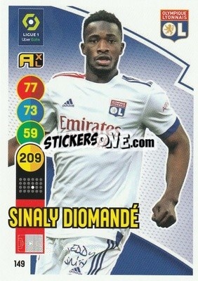 Sticker Sinaly Diomandé - FOOT 2021-2022. Adrenalyn XL n. 149 - Panini