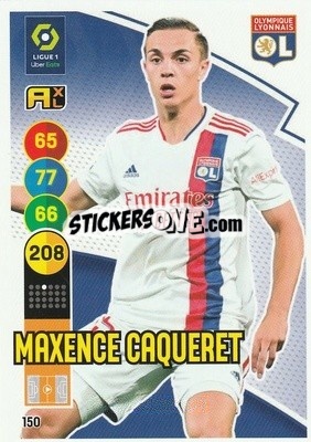 Sticker Maxence Caqueret - FOOT 2021-2022. Adrenalyn XL n. 150 - Panini
