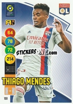Sticker Thiago Mendes - FOOT 2021-2022. Adrenalyn XL - Panini