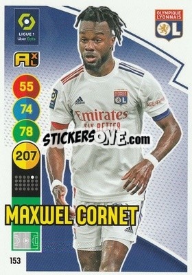Sticker Maxwel Cornet - FOOT 2021-2022. Adrenalyn XL - Panini