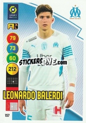 Sticker Leonardo Balerdi - FOOT 2021-2022. Adrenalyn XL n. 157 - Panini