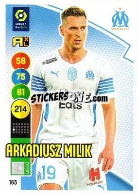 Sticker Arkadiusz Milik - FOOT 2021-2022. Adrenalyn XL n. 165 - Panini