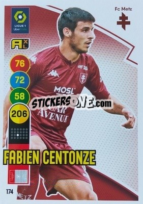 Sticker Fabien Centonze - FOOT 2021-2022. Adrenalyn XL n. 174 - Panini