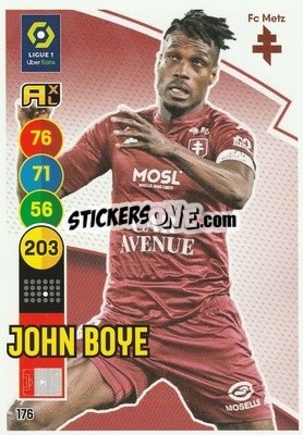 Sticker John Boye - FOOT 2021-2022. Adrenalyn XL - Panini
