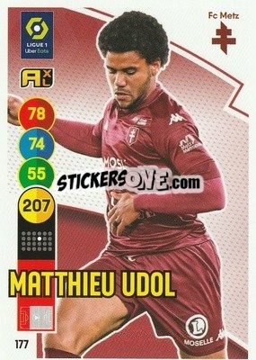 Figurina Matthieu Udol - FOOT 2021-2022. Adrenalyn XL n. 177 - Panini