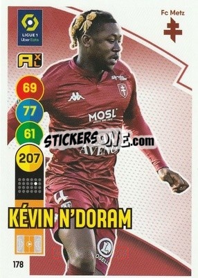 Sticker Kévin N'Doram - FOOT 2021-2022. Adrenalyn XL - Panini