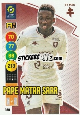 Cromo Pape Matar Sarr - FOOT 2021-2022. Adrenalyn XL n. 180 - Panini