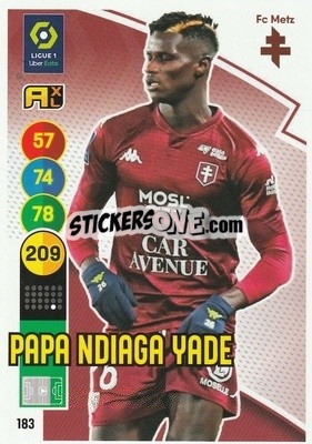 Figurina Pape Ndiaga Yade - FOOT 2021-2022. Adrenalyn XL n. 183 - Panini
