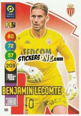Sticker Benjamin Lecomte - FOOT 2021-2022. Adrenalyn XL n. 191 - Panini