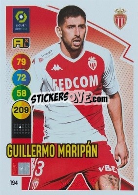 Sticker Guillermo Maripán - FOOT 2021-2022. Adrenalyn XL n. 194 - Panini