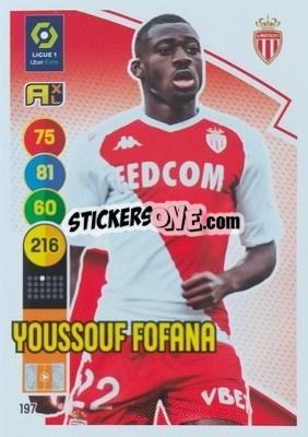 Cromo Youssouf Fofana - FOOT 2021-2022. Adrenalyn XL - Panini