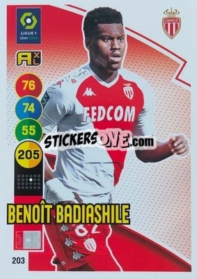Sticker Benoit Badiashile - FOOT 2021-2022. Adrenalyn XL - Panini
