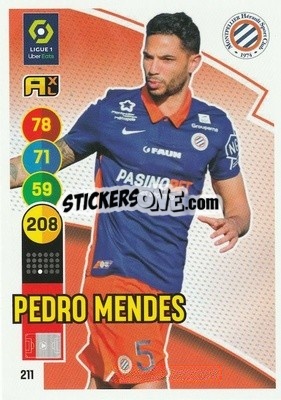 Cromo Pedro Mendes - FOOT 2021-2022. Adrenalyn XL - Panini