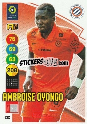Sticker Ambroise Oyongo - FOOT 2021-2022. Adrenalyn XL - Panini