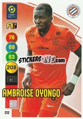 Sticker Ambroise Oyongo - FOOT 2021-2022. Adrenalyn XL n. 212 - Panini