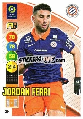 Sticker Jordan Ferri - FOOT 2021-2022. Adrenalyn XL n. 214 - Panini