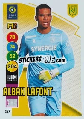 Sticker Alban Lafont - FOOT 2021-2022. Adrenalyn XL - Panini