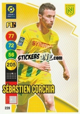Sticker Sébastien Corchia - FOOT 2021-2022. Adrenalyn XL - Panini