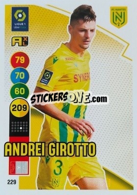 Sticker Andrei Girotto - FOOT 2021-2022. Adrenalyn XL n. 229 - Panini