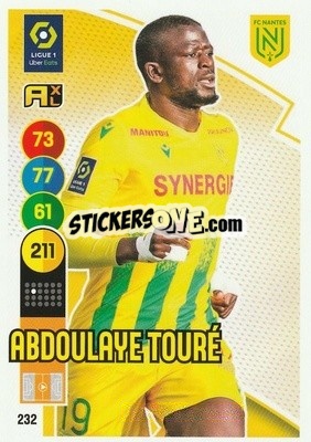 Sticker Abdoulaye Touré - FOOT 2021-2022. Adrenalyn XL - Panini