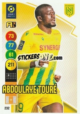 Sticker Abdoulaye Touré - FOOT 2021-2022. Adrenalyn XL n. 232 - Panini