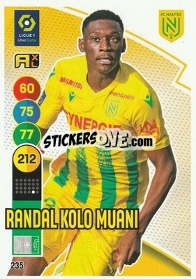 Sticker Randal Kolo Muani - FOOT 2021-2022. Adrenalyn XL n. 235 - Panini