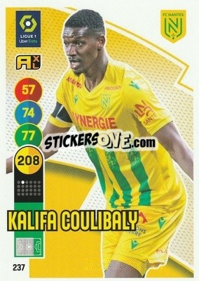 Cromo Kalifa Coulibaly - FOOT 2021-2022. Adrenalyn XL - Panini