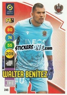 Cromo Walter Benítez - FOOT 2021-2022. Adrenalyn XL - Panini